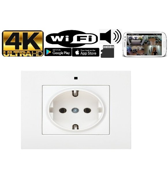 Duvar Prizi Wifi Gizli Kamera 4K