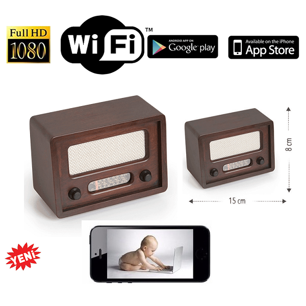  Cep Telefondan Uzaktan izlemeli Radyo1080P HD Wifi Kamera